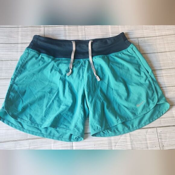 Nike Dri-fit Running Shorts Size Small in Green - Picture 1 of 8